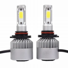 

DREEPIN Car LED Bulb H4 H1 H3 H11 H7 Auto headlight lamp 72W 8000LM 6000K COB chips S2 type 2PCE