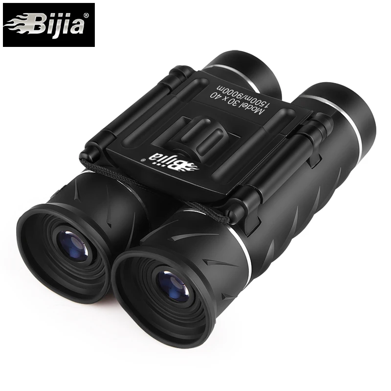 BIJIA 30X40 عالية مرات مطوية الصيد المدمجة مناظير تلسكوب مع Bak4 جميع البصرية FMC فيلم الأخضر ل الصيد السياحة