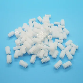 

6*10mm Worm Gear 2A Turbine Hole 2mm Tight ( 1.95MM ) Reduction Gear Plastic Pinion DIY Toy Accessories W6102A 100PCS/LOT
