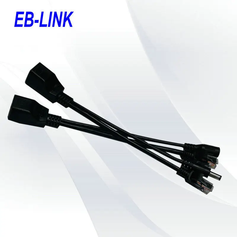 

10pcs/lot POE Injector Cable Power Over Ethernet Adapter Cable Splitter Power Supply Module 3-57v For IP Camera