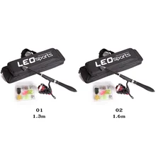 Высокое качество 1,3/1,6 м маленькая Удочка с линейкой спиннинга 42 шт. Мягкая приманка 10 шт. свинцовые крючки Рыболовный набор