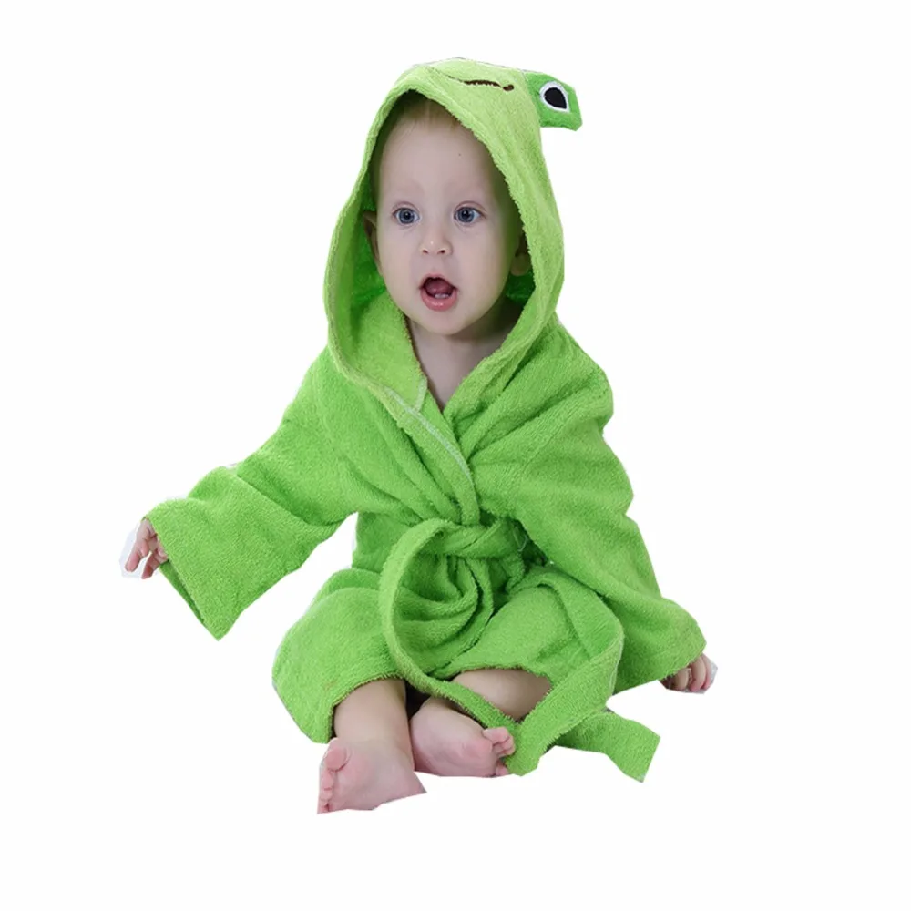 Куртка с капюшоном с принтом в виде животных для детей халат Детская мультяшная полотенце с рисунком детский купальный халат для малышей Полотенца cuttons