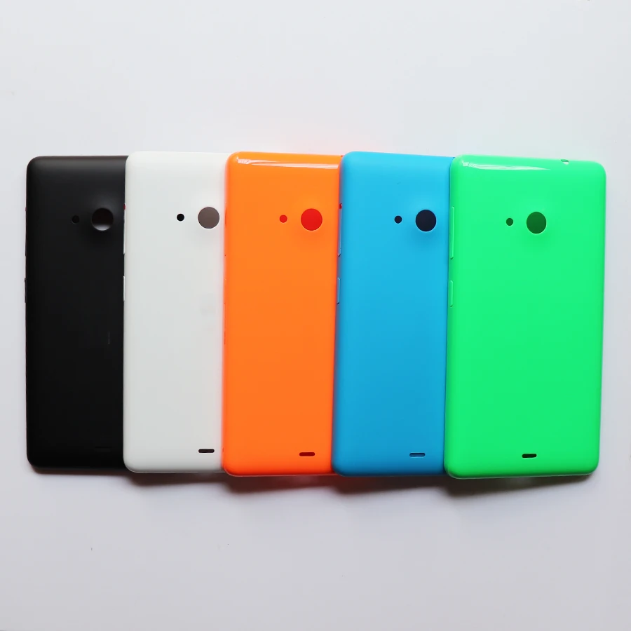 

10pcs/lot New Back Cover Case For Nokia Microsoft Lumia N535 535 Battery Cover Housing Door With Power Volume Buttons + logo