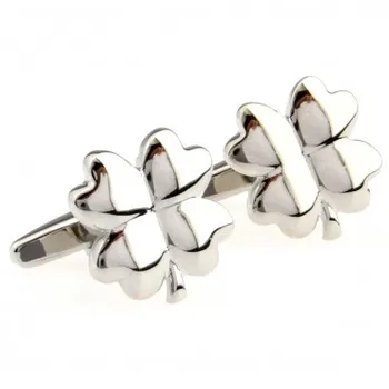 

Siver Clover Cufflink Cuff Link 15 Pairs Wholesale Free Shipping