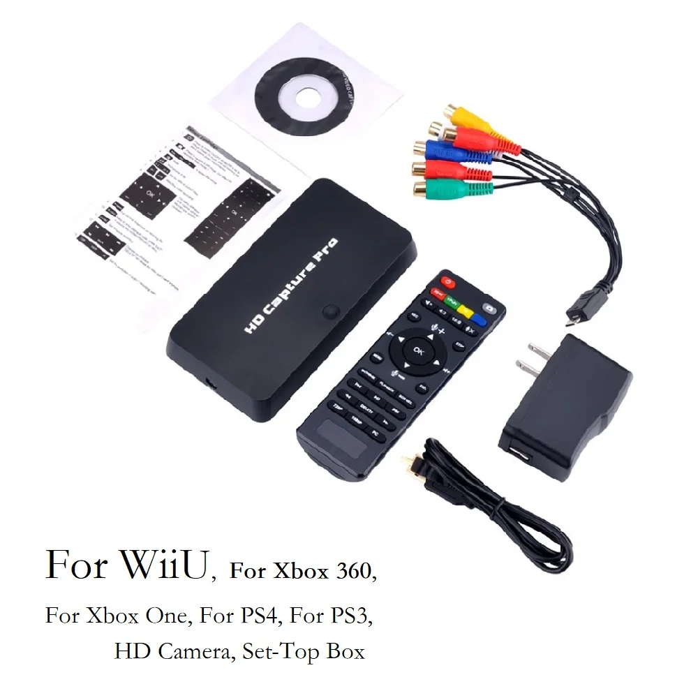 

USB2.0 HDMI Video Game Capture 110-240V HD 1080P Recorder Playback Card With Remote Control For Xbox 360 For Xbox One For PS4