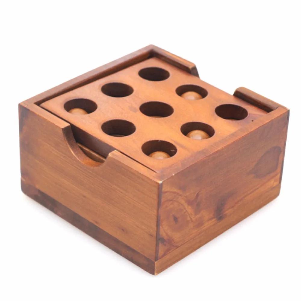 Quality Wooden Ring Opening Nine Rings Education Toys Adult Child Educational Toys Early Froebel  Development  Montessori Toys