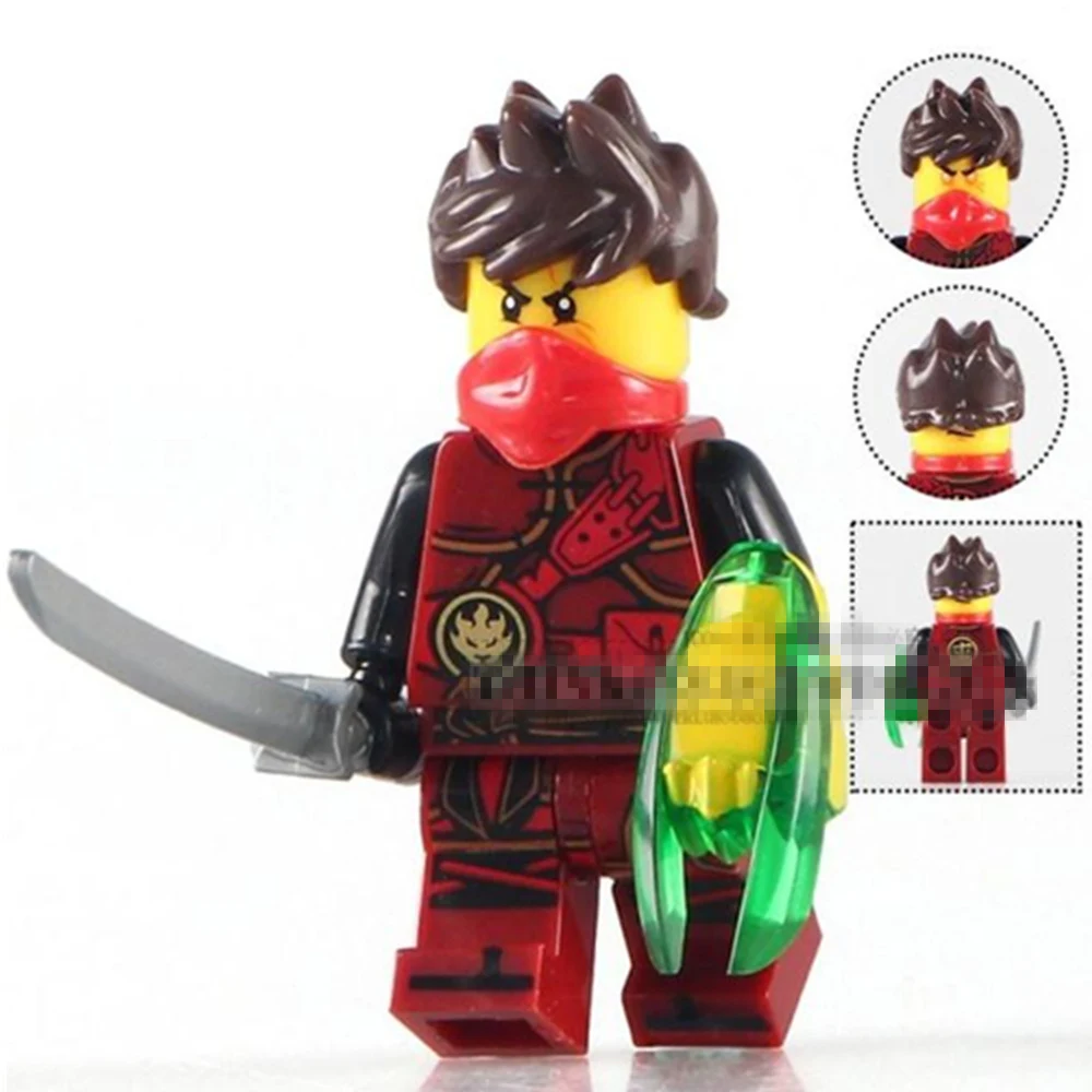 Один продажи самурайский Kai Phantom Lloyd ниндзя мастера Чэнь Minifig собрать модель здания блоки детские игрушки подарки