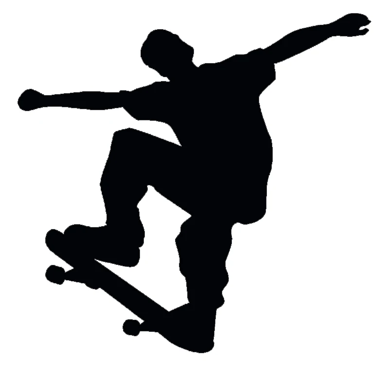 12 X 13 Cm Car Skate Hot Tag Window Car Door Vinyl Decal Kayak Art Painting Car Stickers Vinyl Decor Decals