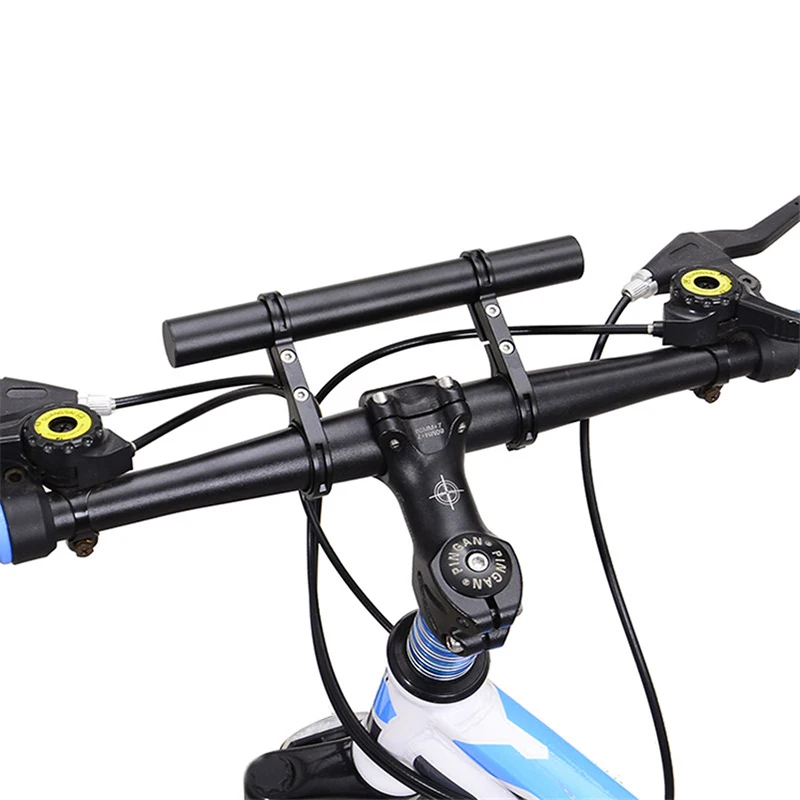Bicycle Handlebar Extender 30mm Anti-corrosion Aluminum Double Handle Bar Light Computer Phone Clip Bike Bracket Holder PA0088 (7)