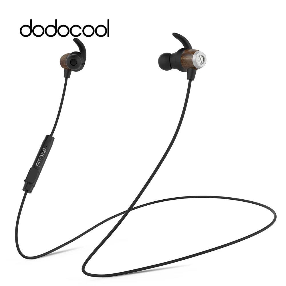 dodocool Wood Magnetic Wireless Earphone with Mic Stereo Bluetooth Earphone IPX5 Waterproof Noise Cancellation Earbud for iPhone dodocool Wood Magnetic Wireless Earphone with Mic Stereo Bluetooth Earphone IPX5 Waterproof Noise Cancellation Earbud for iPhone