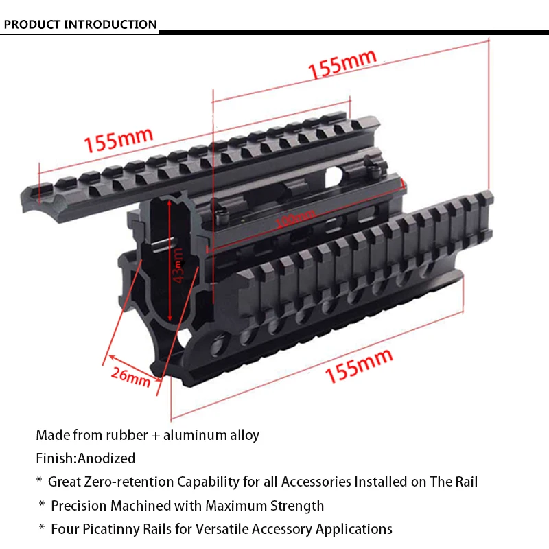 العالمي التكتيكية رباعية السكك الحديدية جبل التكتيكية رباعية القضبان Handguard السكك الحديدية مع 12 قطع السكك الحديدية يغطي ل AK47 74 AKs الصيد اطلاق ... العالمي التكتيكية رباعية السكك الحديدية جبل التكتيكية رباعية القضبان Handguard السكك الحديدية مع 12 قطع السكك الحديدية يغطي ل AK47 74 AKs الصيد اطلاق ...