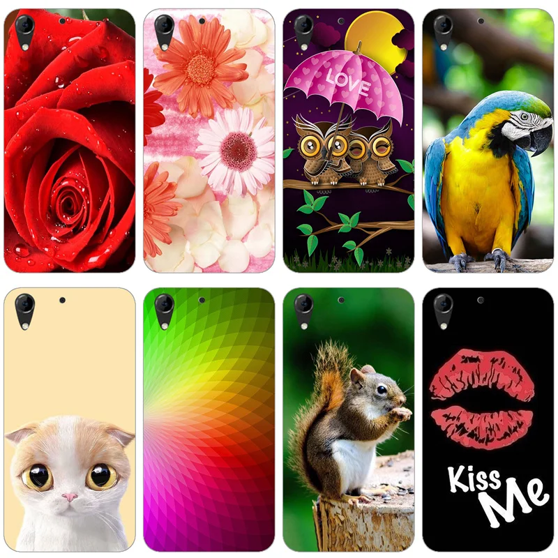 

Soft Silicone Case For HTC 728 Case Coque For HTC Desire 728 728G Dual Sim D728T D728W Cover Painted Case Bag TPU Fundas