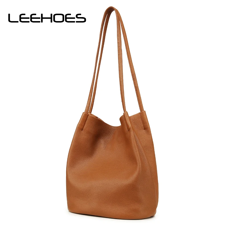 

High Quality Women Everyday Handbags Real Leather Female Shoulder Bags Design Large Capacity Hobo Bag Shopping Casual Handbag