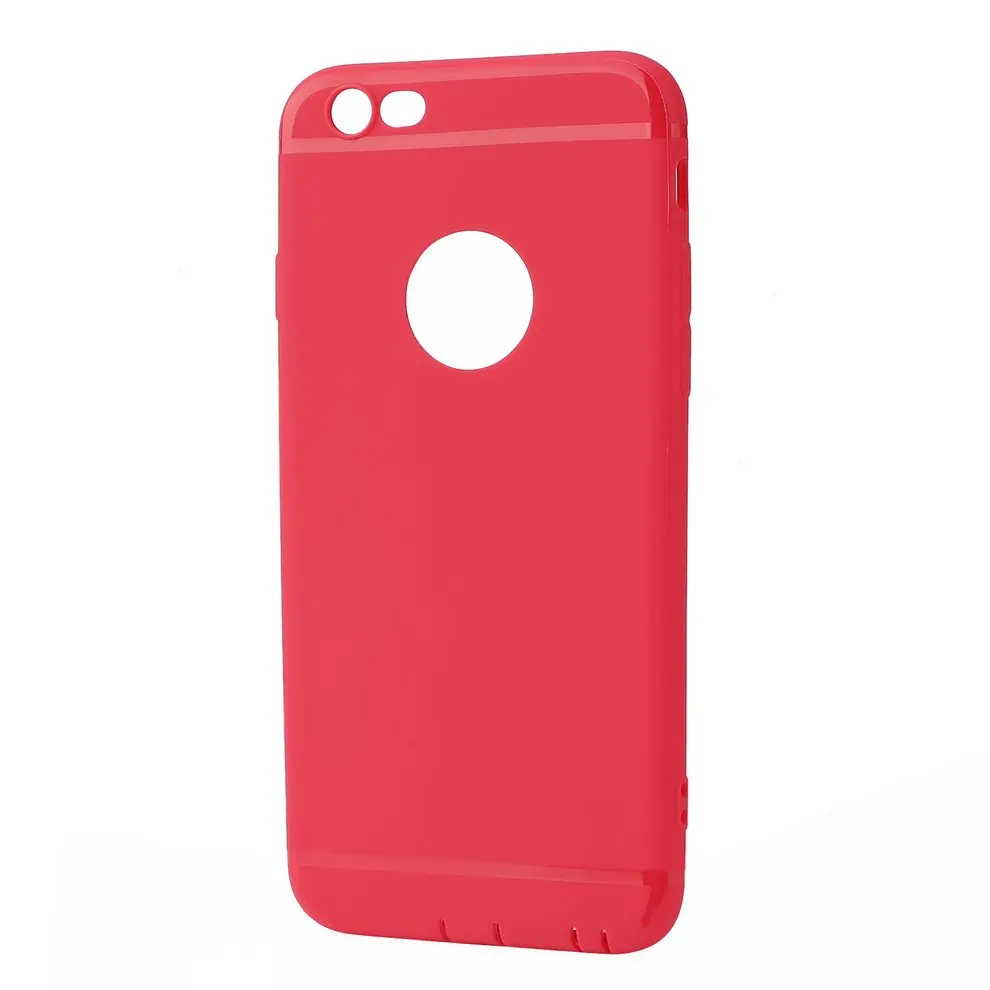 

8pcs Silicone Red Matte Back Cover Shockproof Protective Phone Case Shell For iPhone 6/6S