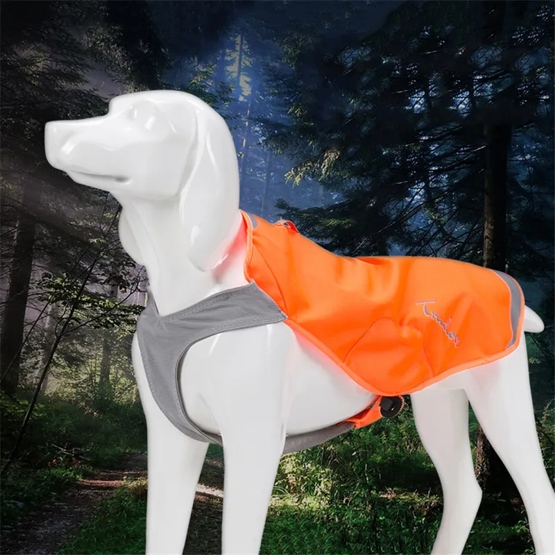 

Truelove Waterproof Pet Clothes for Dog Vest Cane Dog Clothes for Large Dogs Spring/Summer Neon yellow/Orange Jackets