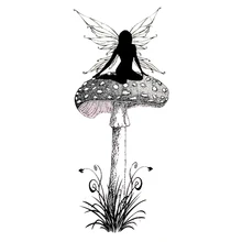 Фея прозрачный силиконовый штамп/печать для DIY скрапбукинга/фотоальбом декоративный прозрачный штамп A0181