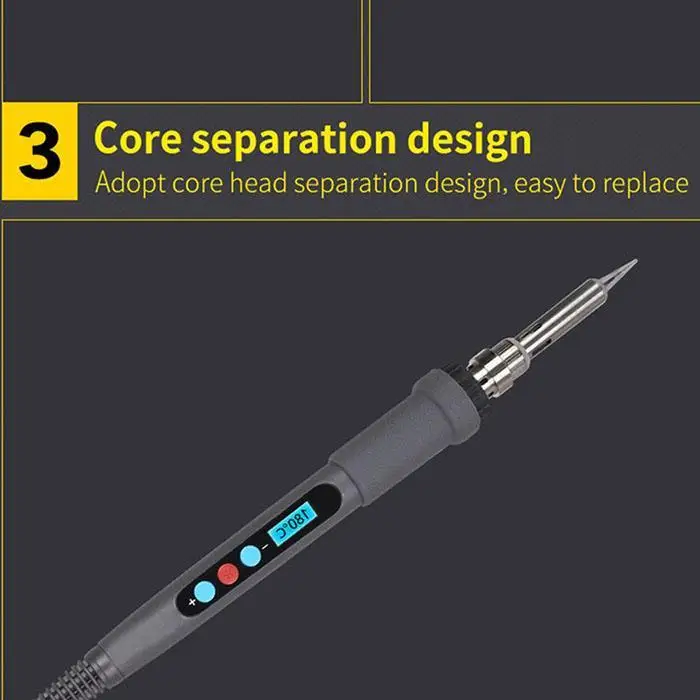 60 Вт паяльник инструменты для пистолета электрический комплект постоянной температуры 200-450 AC ЕС светодиодный цифровой 50-230 В дисплей 220 В
