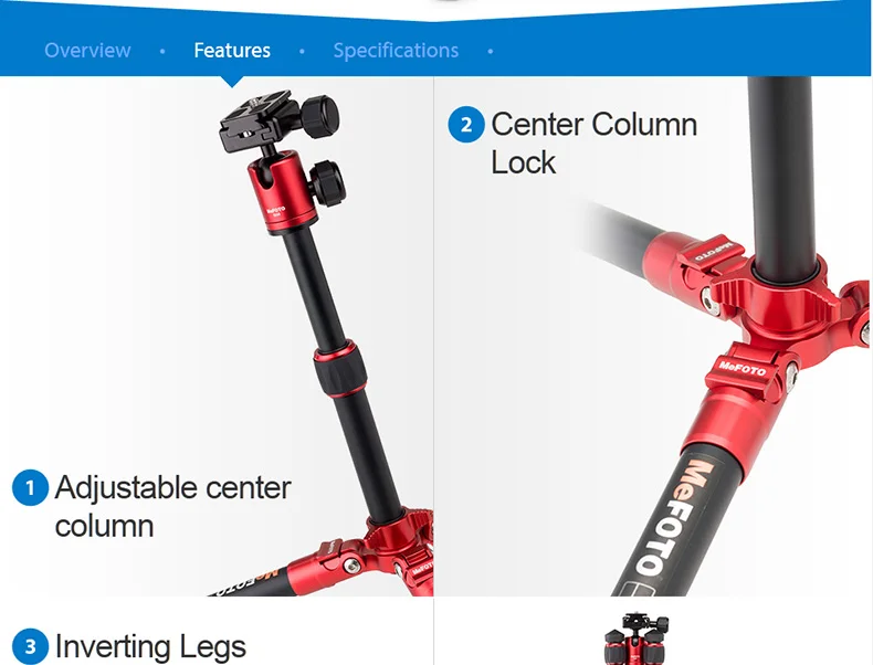 MeFOTO A0320 алюминиевый штатив портативные штативы для компактной камеры беззеркальная система камера 2 секции Максимальная загрузка 4 кг