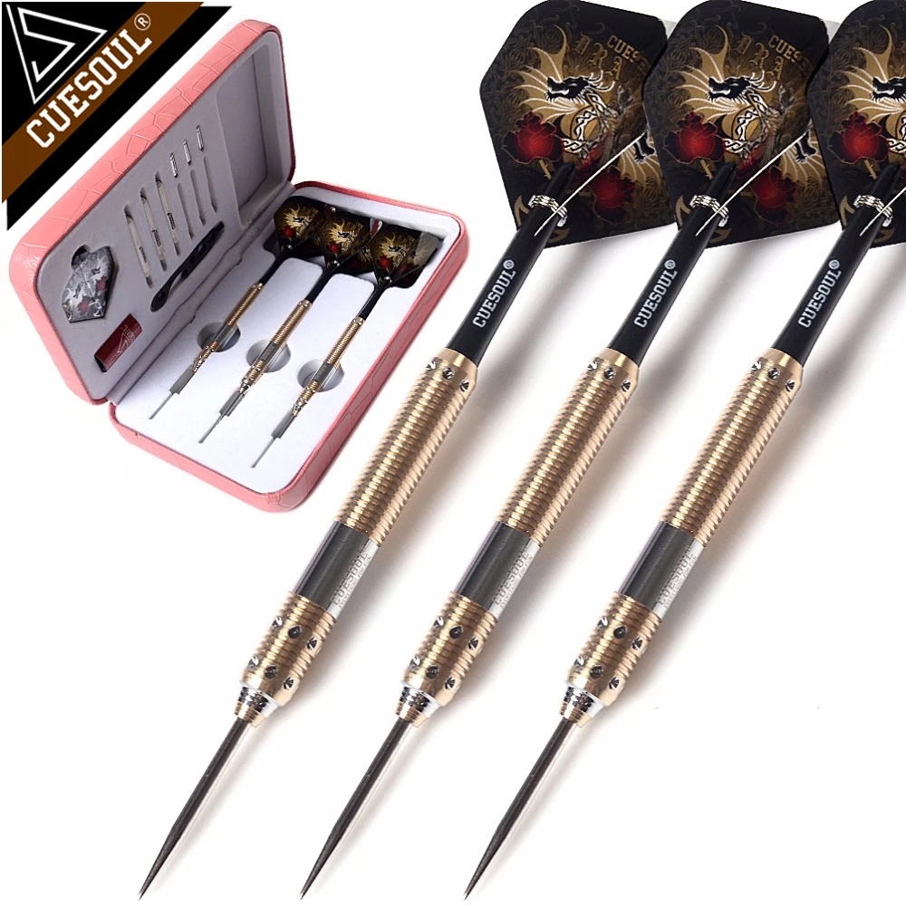 CUESOUL Dragon Deluxe Brass Steel Tip Darts Pack-21 Grams CUESOUL Dragon Deluxe Brass Steel Tip Darts Pack-21 Grams