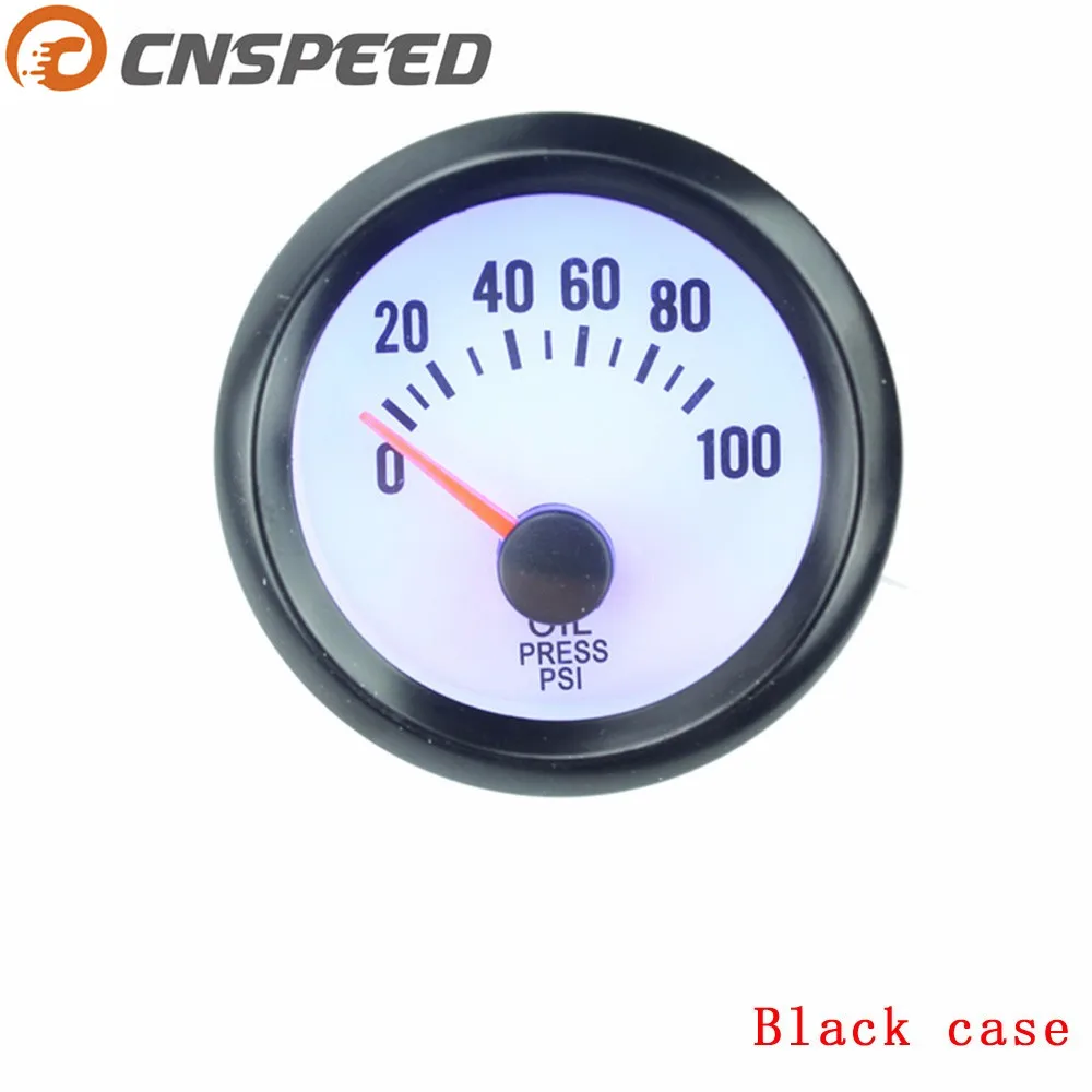 CNSPEED 2 '཰ мм масляный манометр Черный 0 100 Psi синий светодиод с датчиком давления