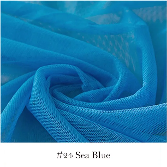 150cm Sheer Soft Tulle Fabric Nylon Net Fabric Plain Soft Net Fabric Available in Many Colors