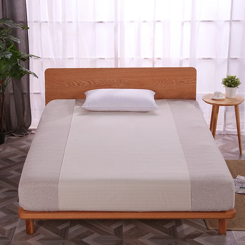Grounded Half bed sheet 90*270cm  Earthing  with Grounding Connection Cord - Silver Antimicrobial Conductive