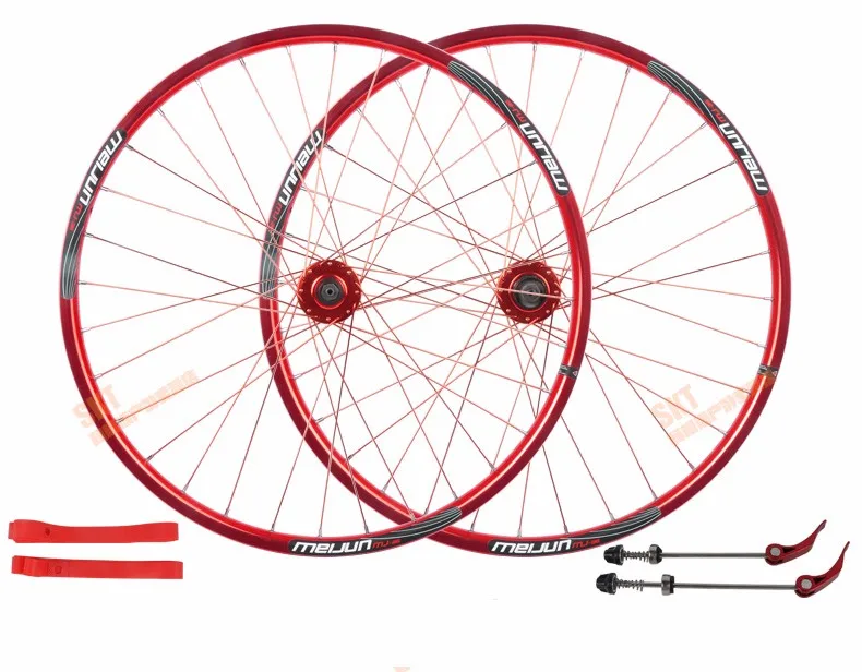Perfect MEIJUN mountain bike Disc brake wheel 26 inch 32 hole before and after the bicycle wheel Aluminum Alloy bicycle wheels DIY color 8 Perfect MEIJUN mountain bike Disc brake wheel 26 inch 32 hole before and after the bicycle wheel Aluminum Alloy bicycle wheels DIY color 8