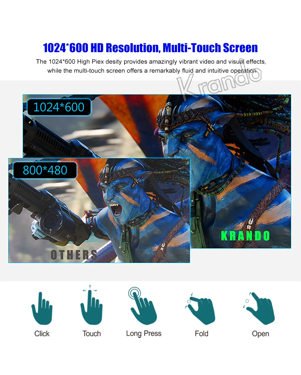 Clearance Krando Android 8.1 7" IPS Full touch car navigation system for Toyota Universal radio player stereo gps multimedia Bluetooth 7