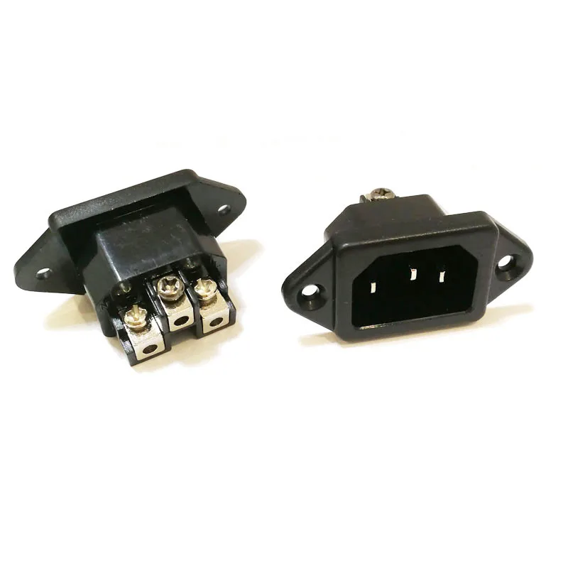 

Free shipping 10PCS/lot Hifi 4N Purple copper gold-plated 10A/250V REC AC Power socket For Amplifier