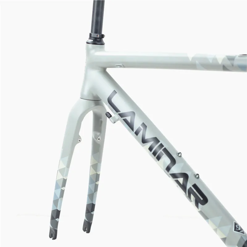 Cheap LAMINAR Aluminum alloy highway frame Carbon fiber fork Breaking the Wind Quickly Disassemble Edition Containing brake 4