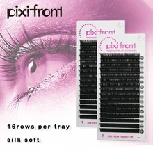 16 rangées de faux cils de vison de volume de toutes tailles, Extension de cils en soie douce cils individuels 3D Premium(China)