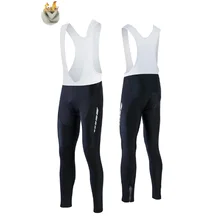 FUALRNY Gibson 9D Fullte Coolmax гель зимний Thermische Lange Radfahren Tragerhose флис MTB Fahrrad гоночный нагрудник шорты