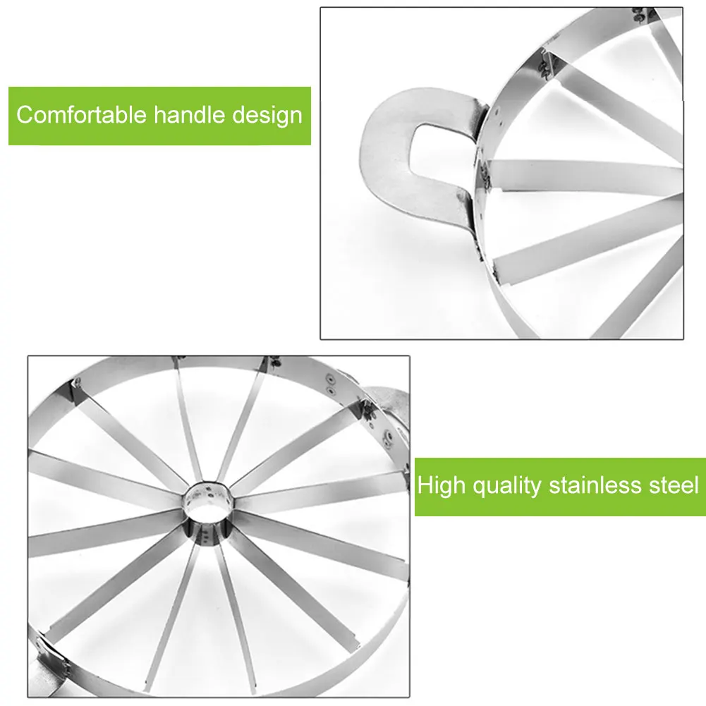 

Convenient Watermelon Kitchen Slicer Stainless Steel Knives Cutting Tools Fruit Cutter FPing