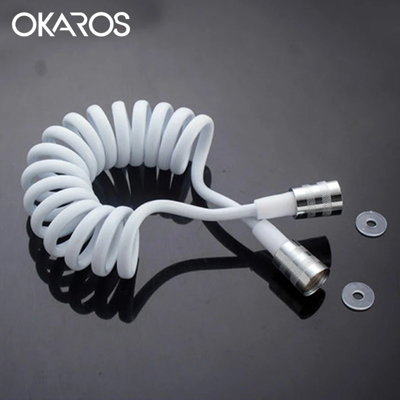 صنبور الحمام okaros استبدال أجزاء نحاس دش خرطوم 1.5-1.8 متر دش خرطوم بيديت باليد جدار السباكة خراطيم