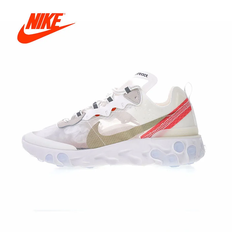Original New Arrival Authentic Nike Upcoming React Element 87 Women's Running Shoes Sport Sneakers Good Quality AQ1090-100