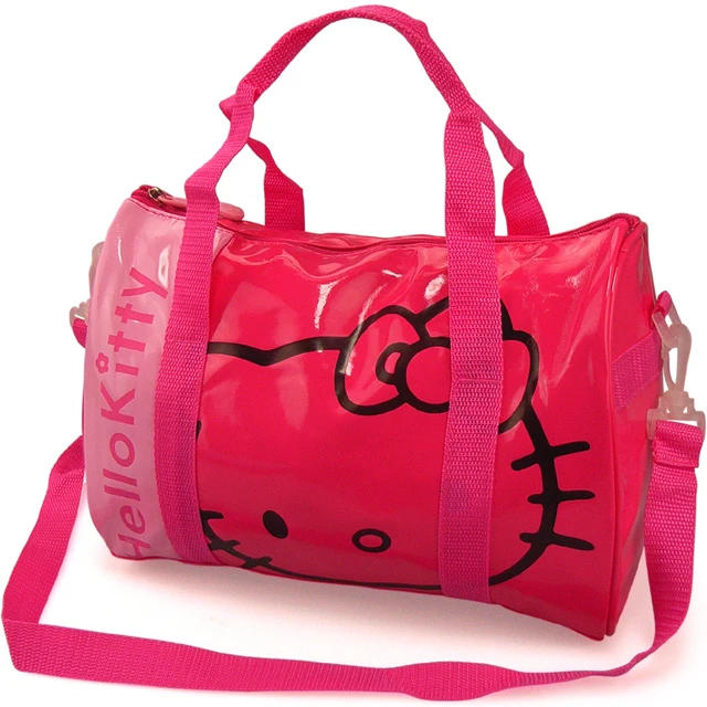 Cute Cartoon Hello Kitty Patent Leather Travel Bags Female Women S Cute Cartoon Hello Kitty Patent Leather Travel Bags Female Women S Las Handbags Messenger Shoulder Bag