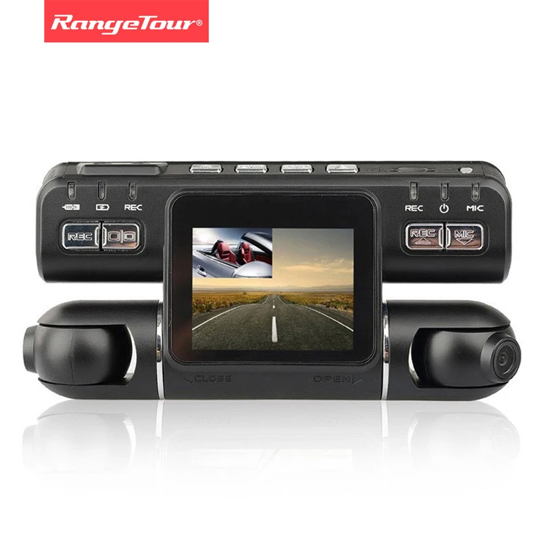 

Range Tour Dashcam Dual Lens Car DVR Camera Video Recorder I4000 Full HD 1080P 320 Degree 2.0LCD G-Sensor Dash Cam Car Black Bo