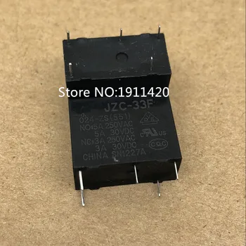 

Free shipping 25pcs/lot JZC-33F 024-ZS 24V 24VDC DIP-5 5A JZC-33F Best quality