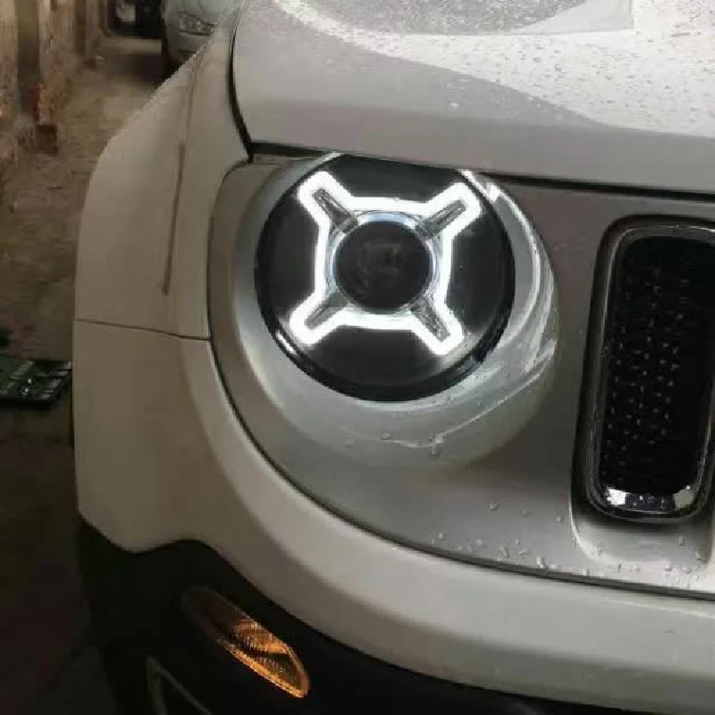 Sonar Brand For Jeep Renegade Black Led Projector Lens Car Sonar Brand For Jeep Renegade Black Led Projector Lens Car Headlights Embly 2017 Year Up Bi Xenon Styling Tuning Lamps In Light From