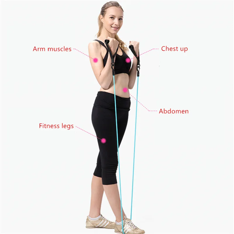 

120cm Elastic Resistance Bands Yoga Pull Rope Fitness Natural Latex Yoga Rubber Tensile Pull Rope Expander banda elastica