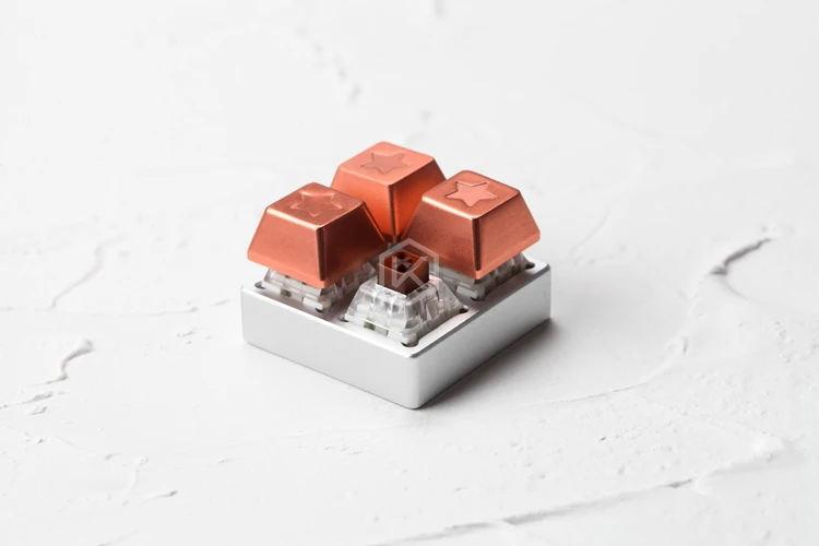 Алюминиевый тестер переключателей 2X2 серебристый для kailh box черный красный