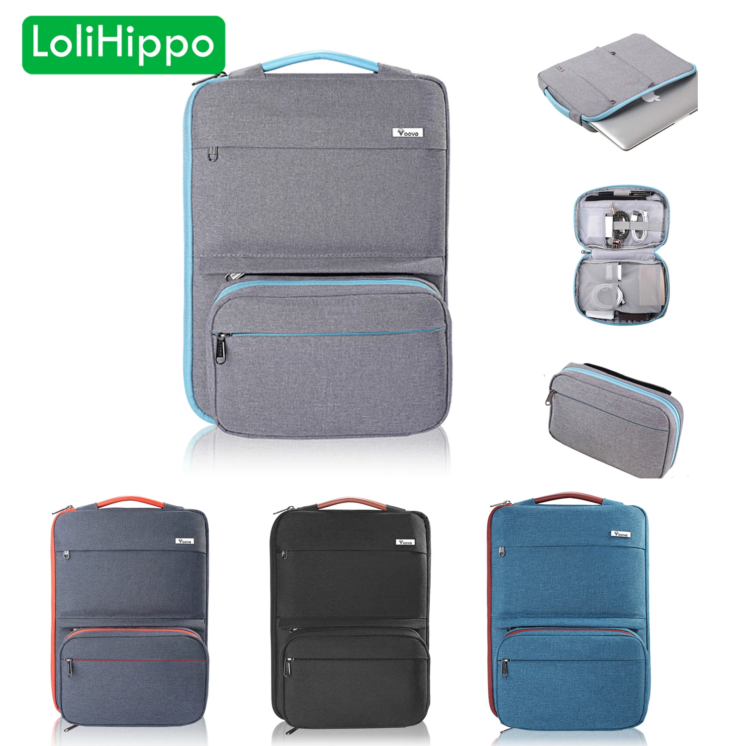 Сумка-вкладыш для ноутбука LoliHippo 2в1 внутренний чехол Apple Macbook Air Pro 13 3 15 4 дюймов