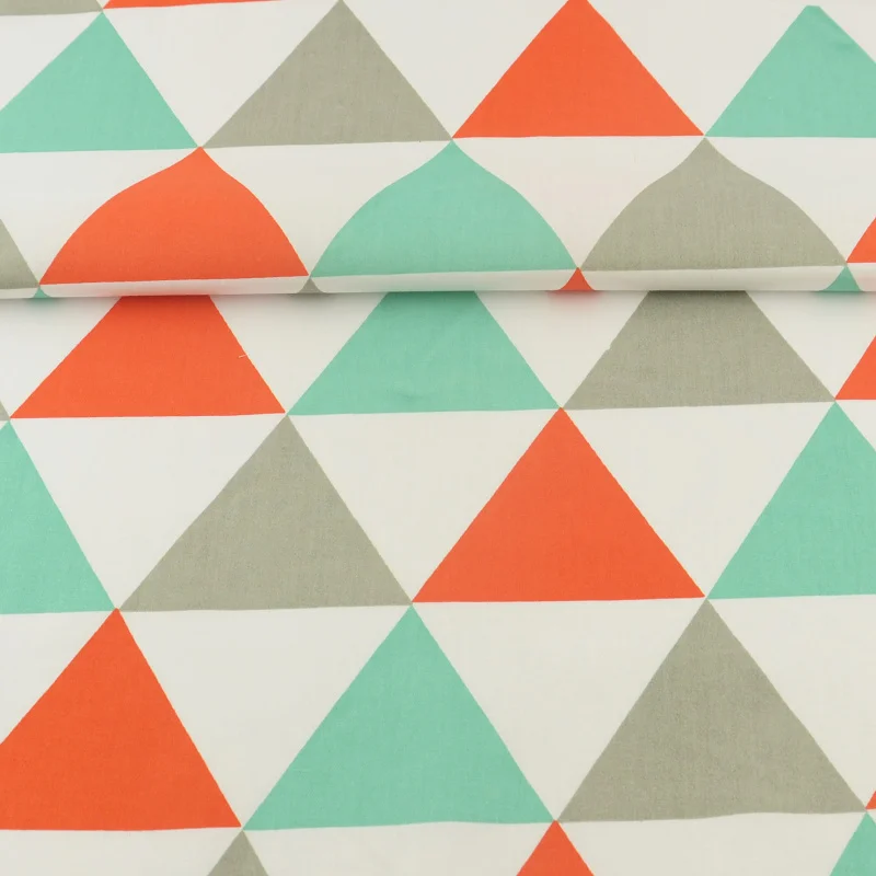 

Quilting Patchwork Colored Geometry Designs Home Textile Bedding Tecido Decoration 100% Cotton Fabric Sewing Scrapbooking Twill