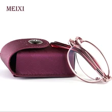 Складные очки для чтения Анти-усталость радиационная защита полимерное покрытие женские анти-Blu-ray очки+ 1,0 1,5 2,0 2,5 3,0 3,5 4,0