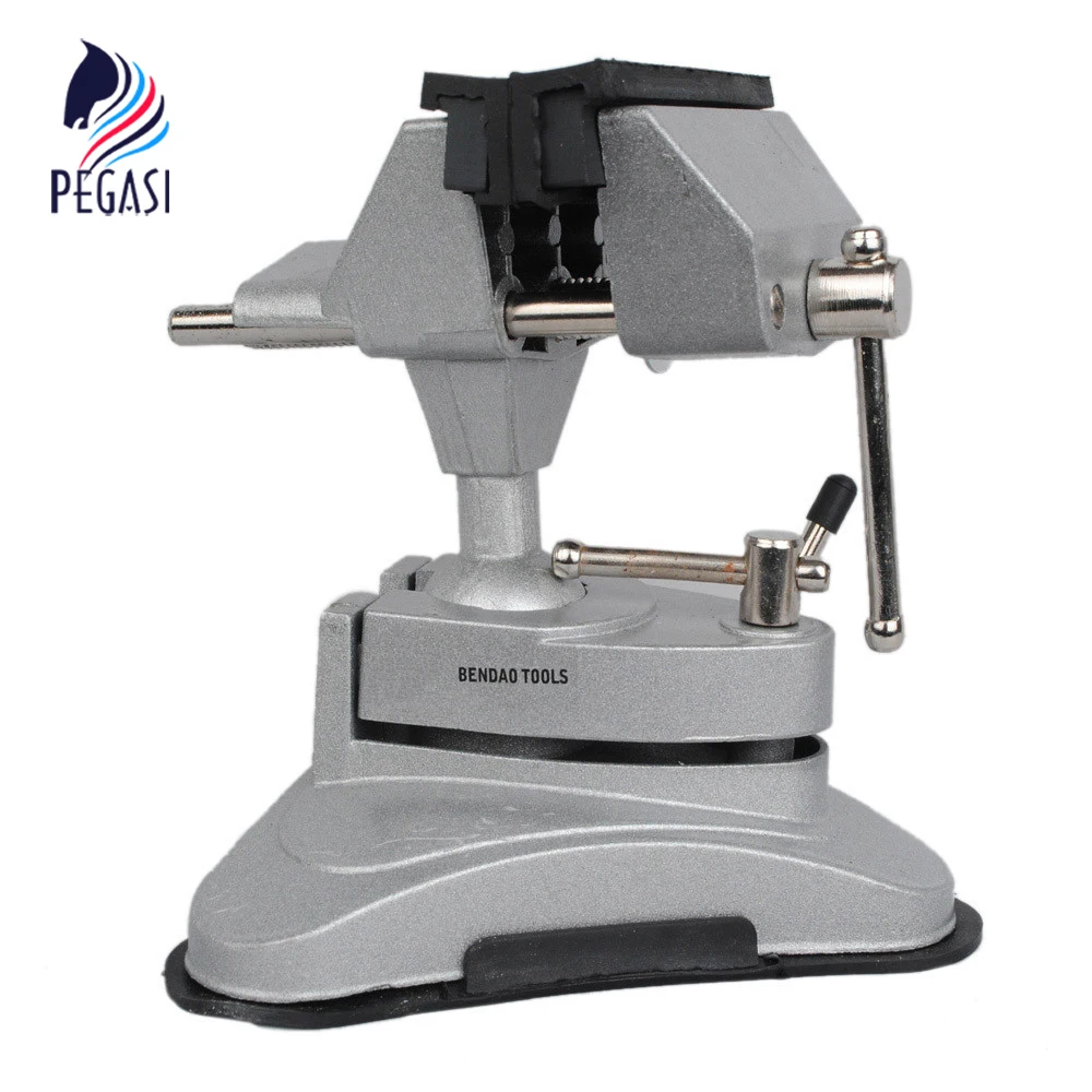 

PEGASI High Quality Manual Control Machine Tools Accessories Aluminum Swivel Base Table Bench Vise Vice Clamp Tool