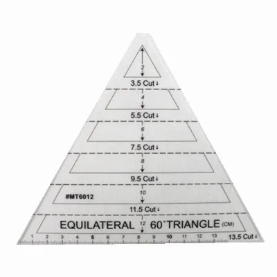Американские одеяла 60 градусов трангл квилтинг Лоскутная линейка резка «сделай сам» Шаблон Линейка