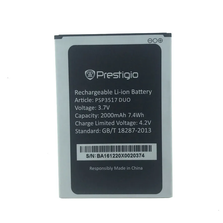 

WISECOCO NEW 2000mAh Battery For Prestigio Wize NX3 PSP3517 DUO PSP35O7 PSP 3517 Cellphone Bateria + Tracking Number
