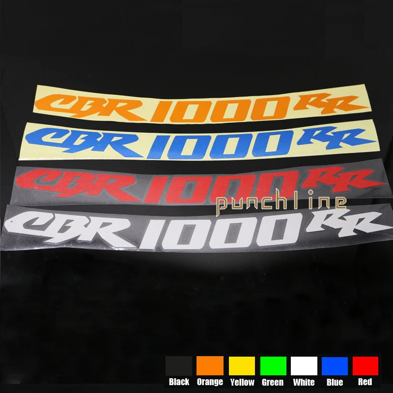 

For HONDA CBR 1000RR CBR1000RR Motorcycle Front & Rear CUSTOM INNER RIM DECALS WHEEL Reflective STICKERS STRIPES