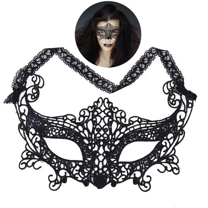 1 шт. Черная Женская Сексуальная кружевная маска для глаз маски вечеринки
