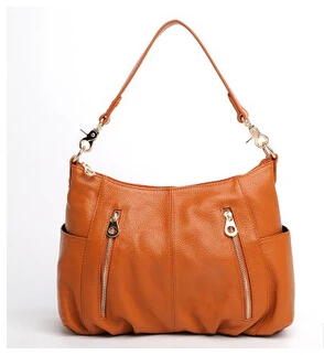 Fashion Real Genuine Leather Women Leather Handbags 100 Natural Cowhide Shoulder Bags Usefull Crossbody Bag Ladies